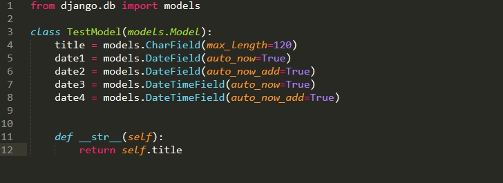 Использование полей в Python Django auto_now и auto_now_add на примерах при работе с метками времени