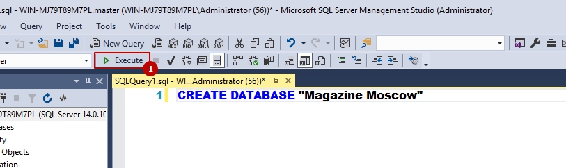 Выполнение запроса в MS SQL