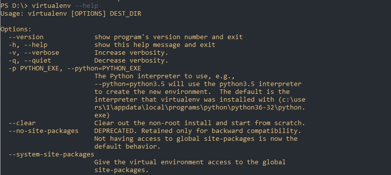 Установка virtualenv в Python3