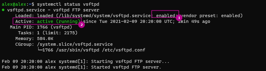 Запуск сервера FTP sftpd на Ubuntu 20